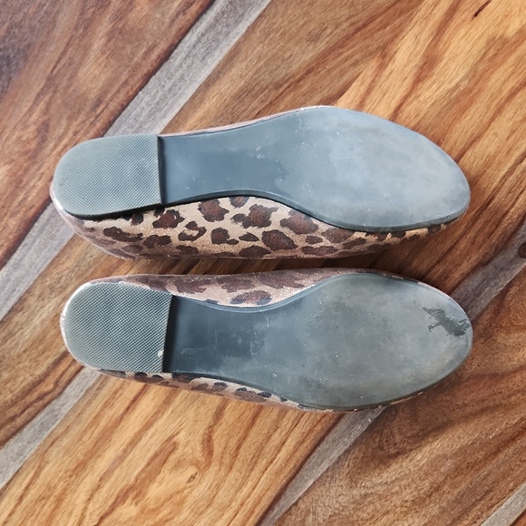 Cute Metallic Leopard Ballet Flats, Size 8, Nice, Report Brand - Picture 6 of 7
